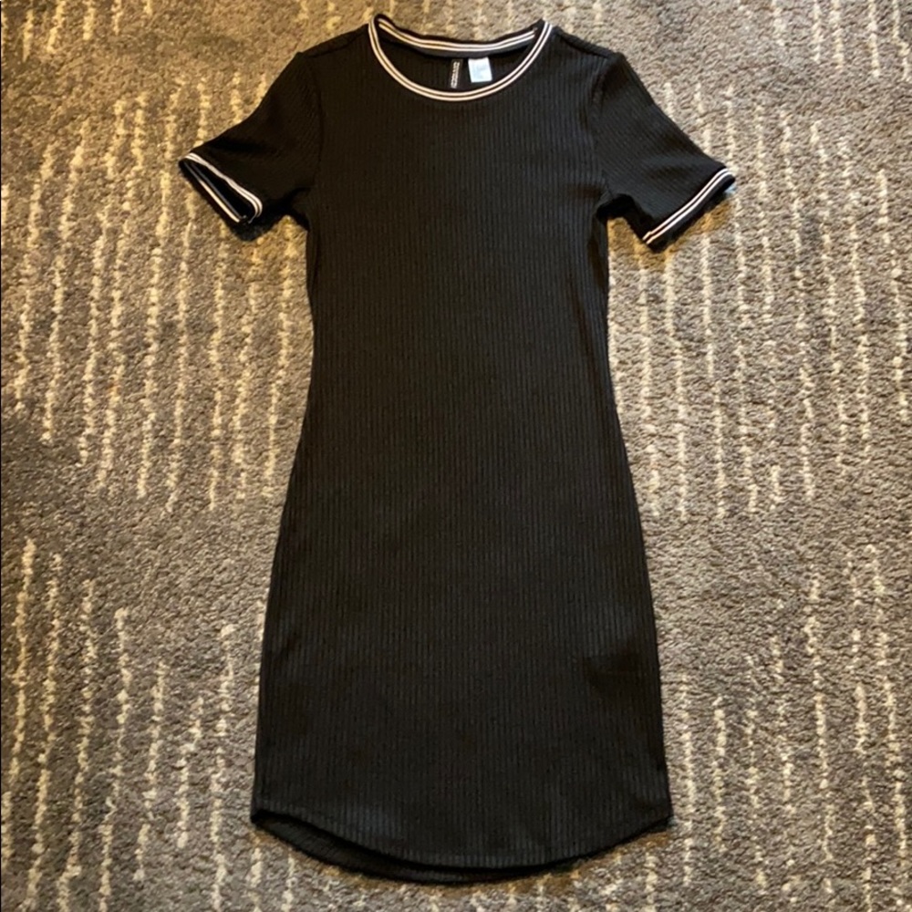 Black knee length dress